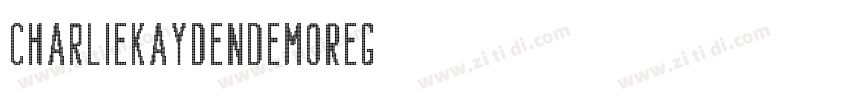CharlieKaydenDemoReg字体转换