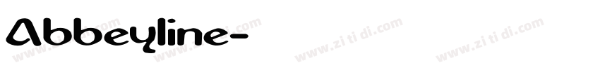 Abbeyline字体转换