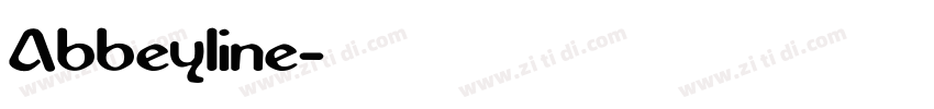 Abbeyline字体转换