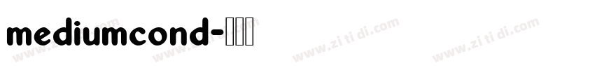 mediumcond字体转换