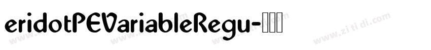 eridotPEVariableRegu字体转换