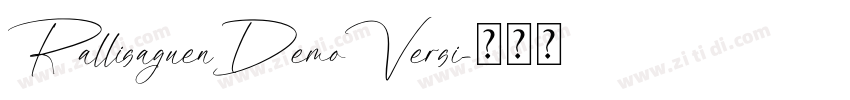 RallisaguenDemoVersi字体转换