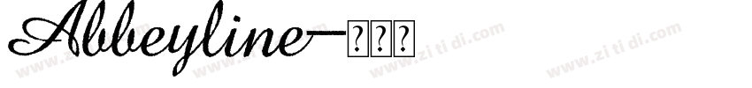 Abbeyline字体转换