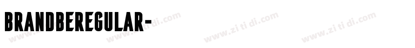 BrandbeRegular字体转换