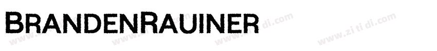 BrandenRauiner字体转换
