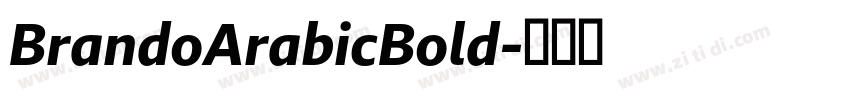 BrandoArabicBold字体转换