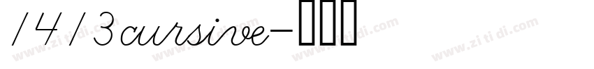 1413cursive字体转换