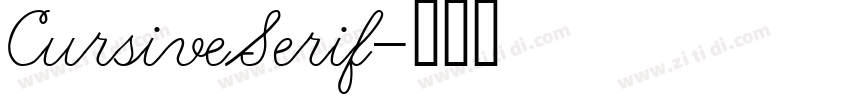 CursiveSerif字体转换