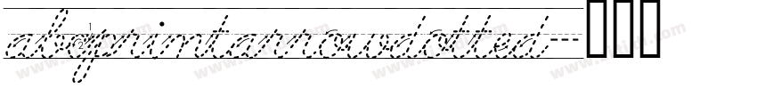 abcprintarrowdotted字体转换