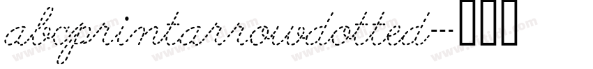 abcprintarrowdotted字体转换