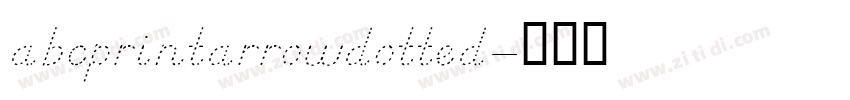 abcprintarrowdotted字体转换