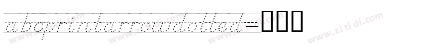 abcprintarrowdotted字体转换