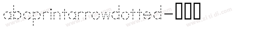 abcprintarrowdotted字体转换