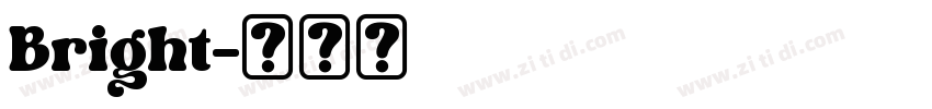 Bright字体转换
