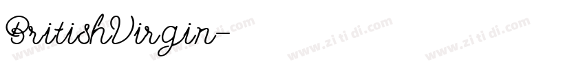BritishVirgin字体转换