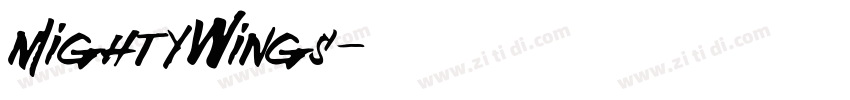 MightyWings字体转换