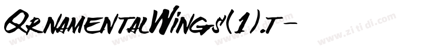 QrnamentalWings(1).t字体转换