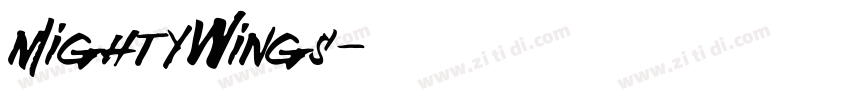 MightyWings字体转换