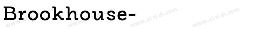 Brookhouse字体转换