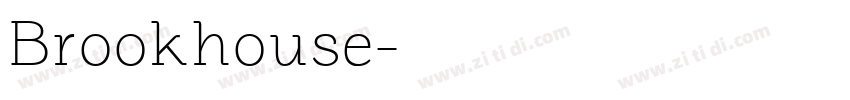 Brookhouse字体转换