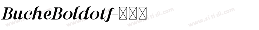 BucheBoldotf字体转换