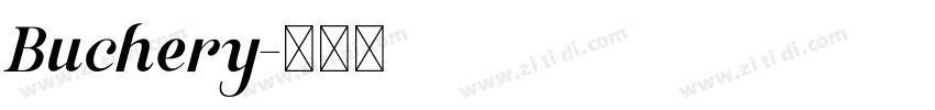 Buchery字体转换