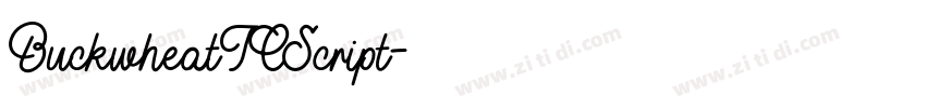 BuckwheatTCScript字体转换
