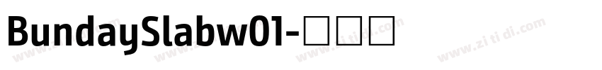 BundaySlabw01字体转换