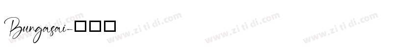 Bungasai字体转换