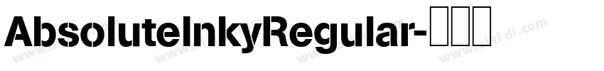 AbsoluteInkyRegular字体转换