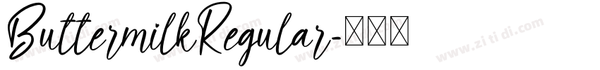 ButtermilkRegular字体转换