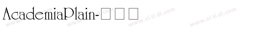 AcademiaPlain字体转换