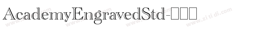 AcademyEngravedStd字体转换