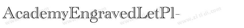 AcademyEngravedLetPl字体转换