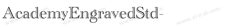 AcademyEngravedStd字体转换