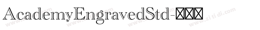 AcademyEngravedStd字体转换