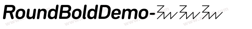 RoundBoldDemo字体转换