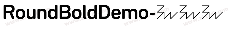 RoundBoldDemo字体转换