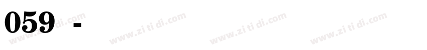 059字体字体转换