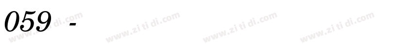 059字体字体转换