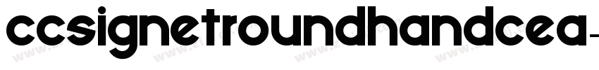 CCSignetRoundhandCEA字体转换