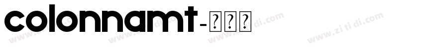 colonnamt字体转换