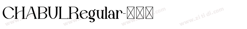 CHABULRegular字体转换