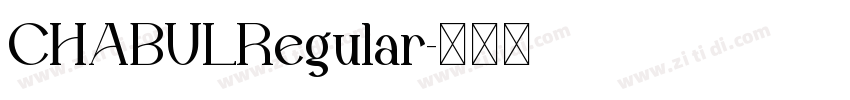 CHABULRegular字体转换