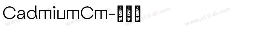 CadmiumCm字体转换