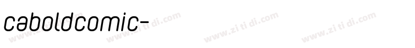 caboldcomic字体转换