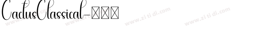 CactusClassical字体转换