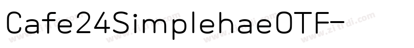 Cafe24SimplehaeOTF字体转换