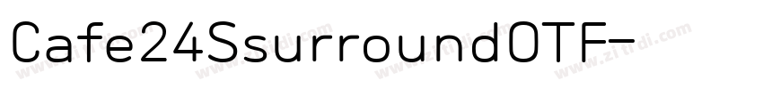 Cafe24SsurroundOTF字体转换
