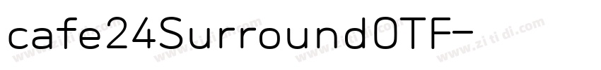cafe24SurroundOTF字体转换